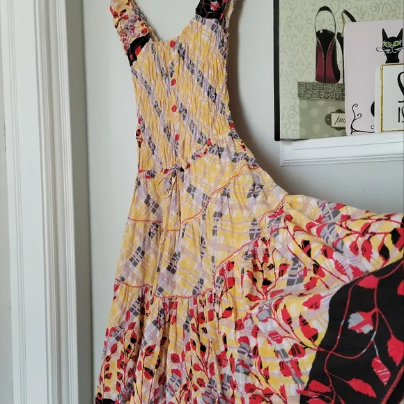 ‼️SOLD‼️Handmade Vintage Off the Shoulder Peasant Dress from Italy 🇮🇹 - Picture 12 of 13